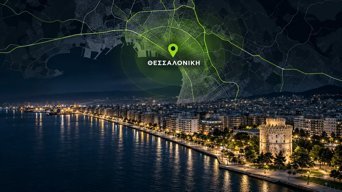 Χάρτης περιοχών εξυπηρέτησης στη Θεσσαλονίκη